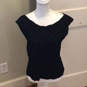 JOSEPH RIBKOFF Luxury Vintage Black Top Size 12